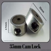 35mm x 17mm Cam Lock | Heavy Duty (Closed) Spares 