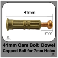 Capped Bolt 41mm | Furniture Connector Fixing