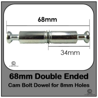 Double-Ended 68mm Cam Bolt | Concealed Dowel