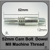 Cam Bolt Dowel 52mm | Flat Pack Spare Part