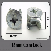 15mm x 12mm Cam Lock | Flat Pack Spare Fitting