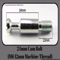 Cam Bolt Dowel 24mm | M6 12mm Machine Thread