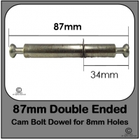 Double-Ended 87mm Cam Bolt | Furniture Cam Studs